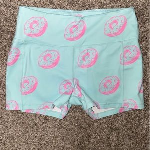 Raypose Donut Workout Shorts WITH Pockets, Size Large